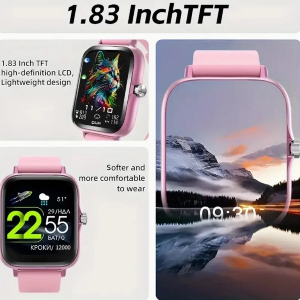 Smart Watch HF In BLACK OR ROSE GOLD- NIB